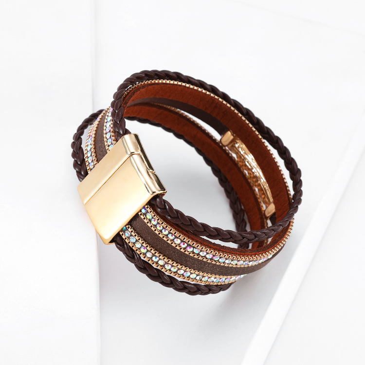 Fashion Bohemian Leather Bracelet Wholesale display picture 2