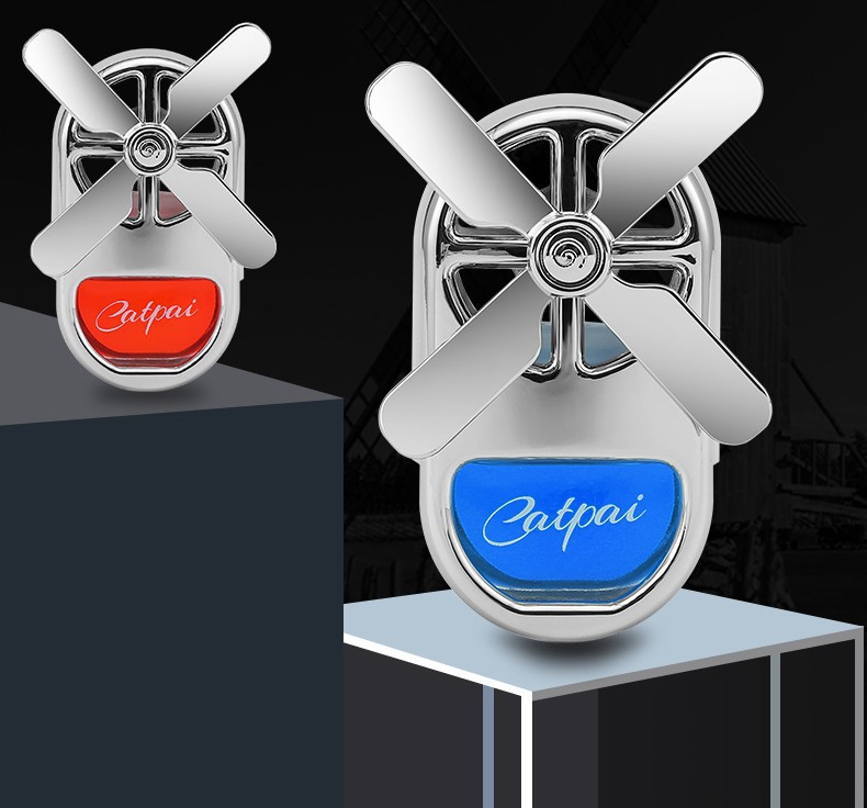 Car Interior Accessories Air Vent Perfume Aromatherapy Odor Removal Four-Leaf Windmill Air Conditioner Outlet Freshener Odor Eliminator