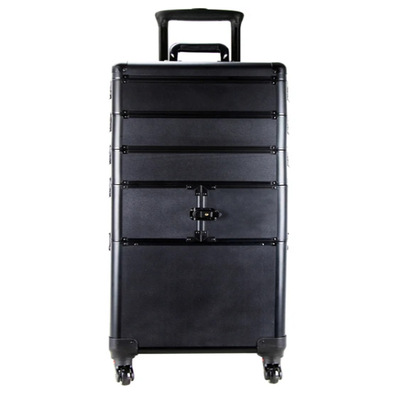 多层组合大号可拆卸手提化妆箱 纹绣工具箱 美容美发拉杆箱厂家