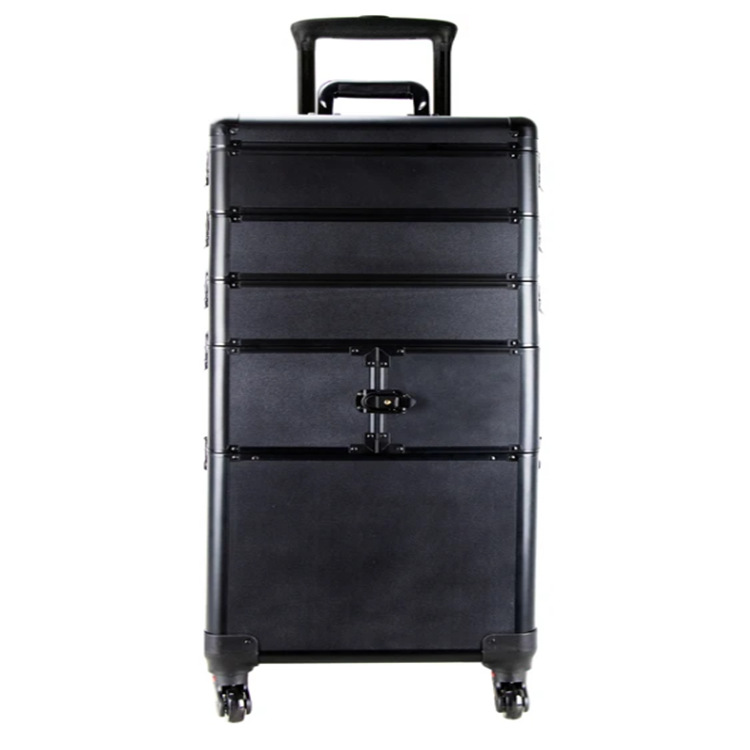 多层组合大号可拆卸手提化妆箱 纹绣工具箱 美容美发拉杆箱厂家