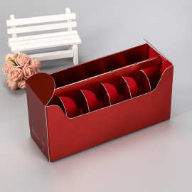直销小型瓦楞纸陈列架棒棒糖纸质展示盒专版定做手办口红折叠彩盒