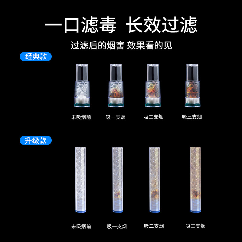 Zobo Official Brand Smoke Filter Reusable Cycle Washable Replaceable Male Cigarette Filter Thick and Thin Diameter