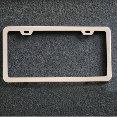 American Standard stainless steel license plate frame American license plate frame stainless steel American license plate frame foreign trade license plate frame (License plate holder/license plate holder)
