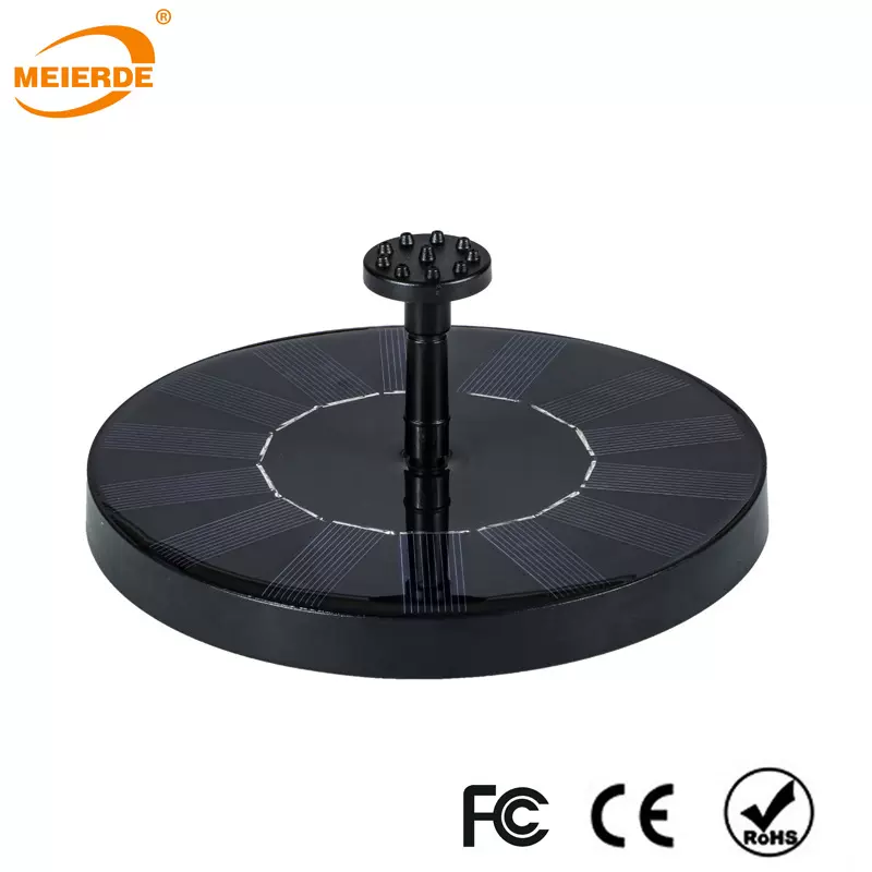 厂家太阳能喷泉景观花园鸟浴盆喷泉户外水池水景流水漂浮喷泉