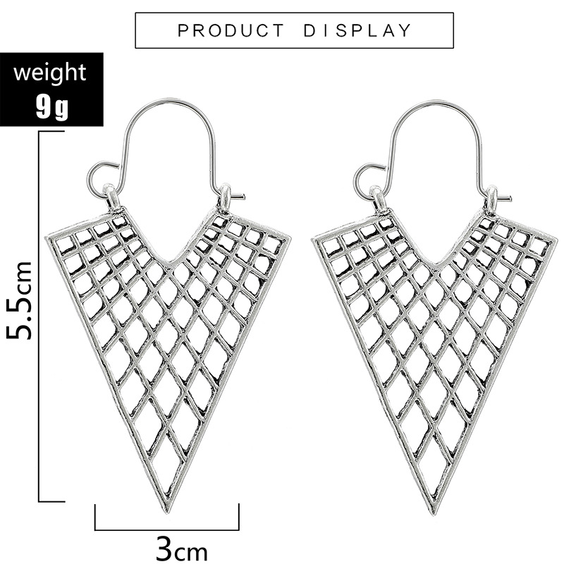 Rétro Géométrique Placage Alliage Des Boucles D'oreilles display picture 12