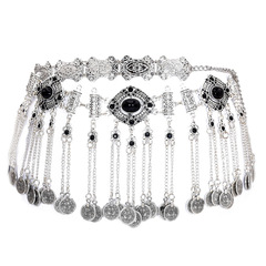 Retro Ethnic Style Coin Pendant Waist Chain Women Belly Dance Waist Chain Ethnic Accessories Factory Direct Sales and Dropshipping