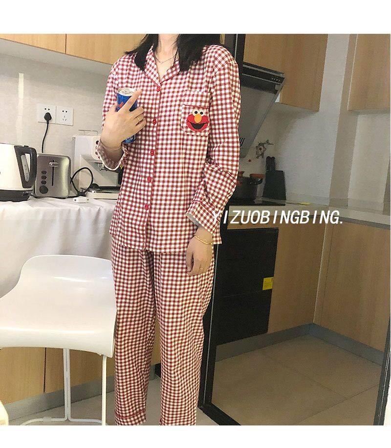 Pijamas de mujer primavera y otoño 100% algodón de manga larga de algodón 2020 nuevo otoño Otoño e Invierno ropa de abrigo para el hogar