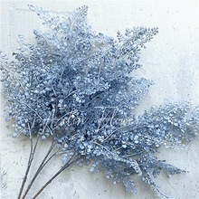 单枝柏叶 3叉仿真侧柏芹菜叶婚庆婚礼堂插花装饰挑高吊顶塑料配材