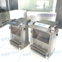 O工业猪皮刮油机肉皮去油机不锈钢熟猪皮刮油脂机大小可调