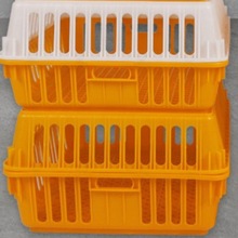 重慶塑料雞籠廠家 供應養雞場大活雞運輸常用塑料雞筐 塑料筐