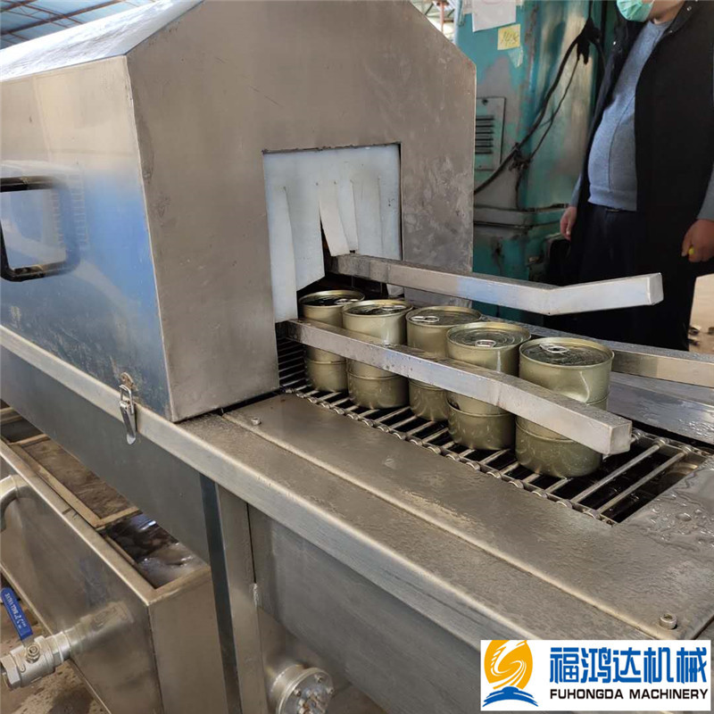 马口铁罐头清洗机 酱菜鱼罐头瓶清洗机 全自动带鱼罐头清洗风干线