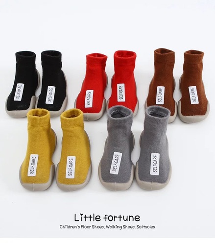  Autumn New Product Baby Floor Socks and Shoes Cloth Label Children's Socks and Shoes Breathable Soft Sole Indoor Shoes Kindergarten