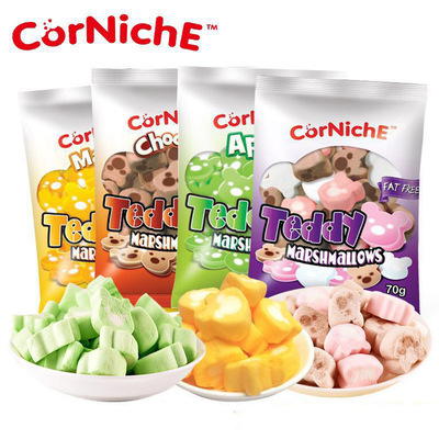To Nice chocolate Fruit flavor Teddy Cotton candy 70g Philippines Imported children Reminiscence snacks wholesale