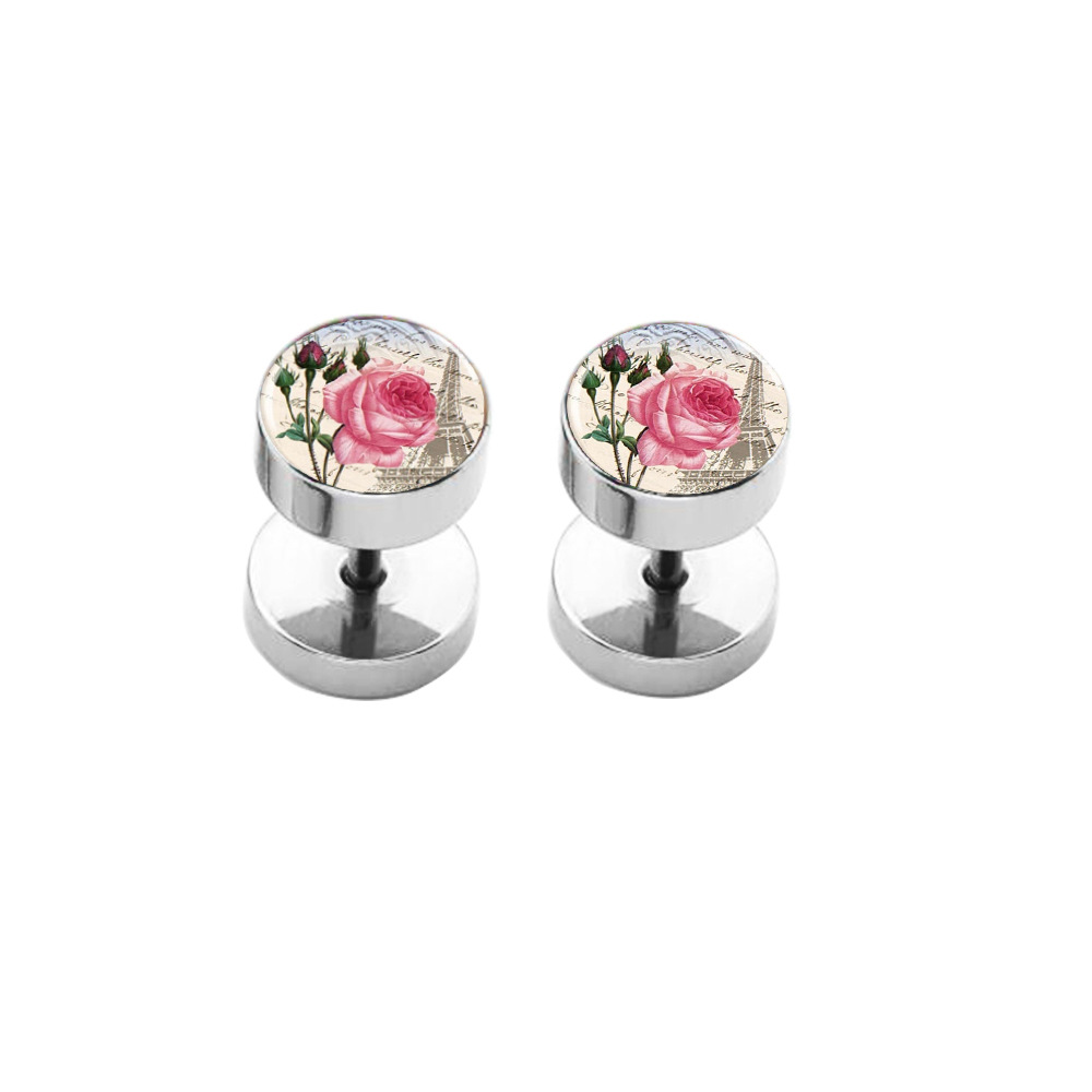 Pointed titanium steel lip stud product view