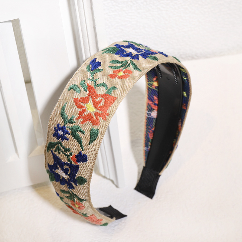 Embroidery Ethnic Style Toothed Non-slip Headband display picture 4