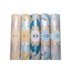 European style wallpaper with thickened deer skin velvet, atmospheric bedroom and room 3D non-woven fabric wallpaper