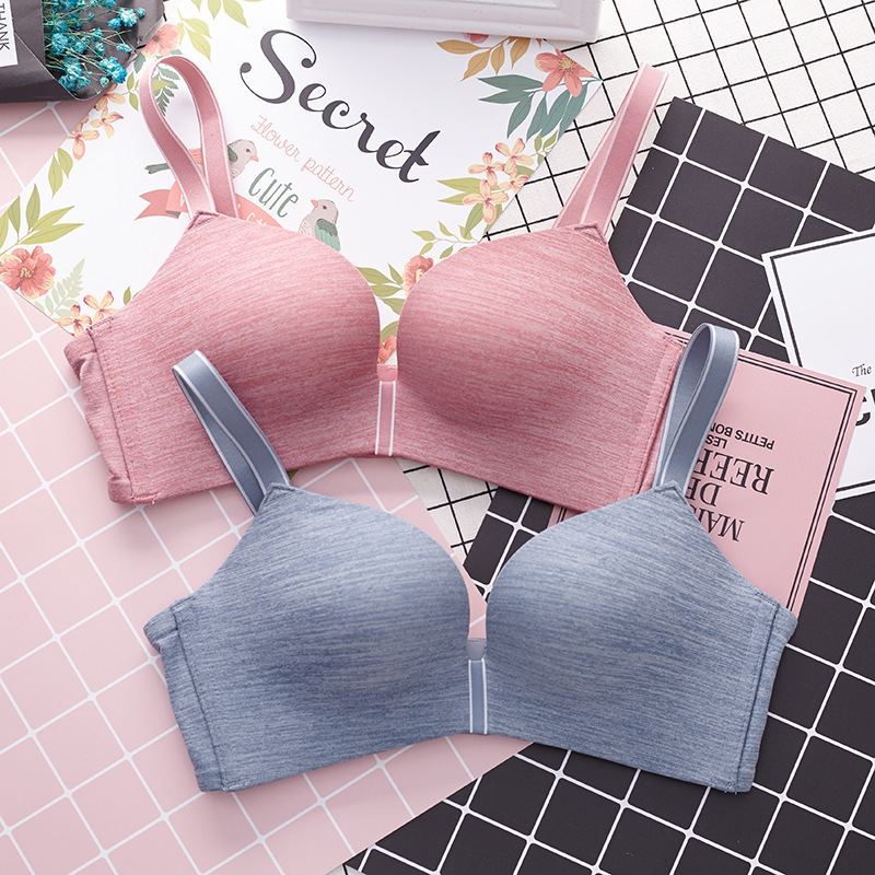 无痕聚拢一片式无钢圈舒适合纱雪内衣调整型简爱升级版文胸