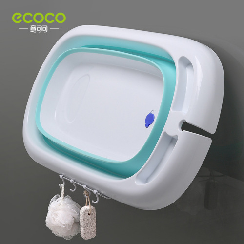 Foldable washbasin rack, no punching, wall-mounted bathroom toilet washbasin storage rack, multi-functional basin rack