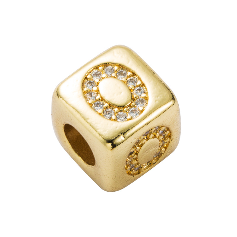 Bracelet explosion bracelet alphabet bracelet brass micro-inlay couple red rope pull DIY jewelry who