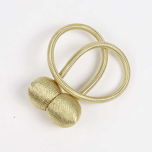 Simple curtain earphone magnetic buckle No punching polyester silk earphone magnetic buckle Home office curtain buckle wholesale