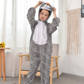 六一儿童动物表演服装 舞台表演服装卡通动物服豹子猎豹l表演服
