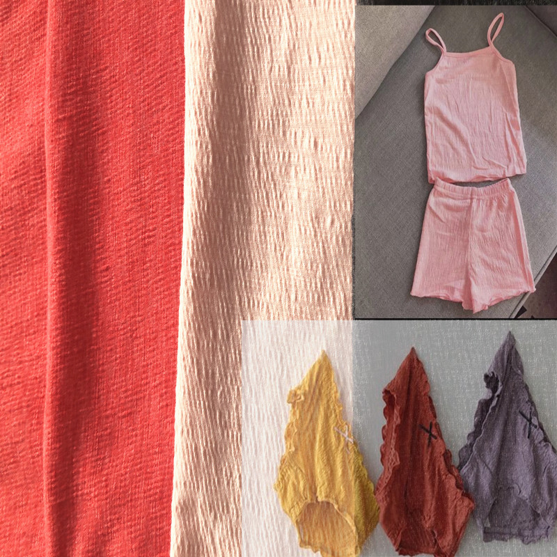 厂家直销2020新款竹节纹面料 时尚服装内衣衬衫裙裤布料现货供应