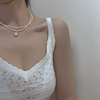 Elegant small design advanced retro necklace from pearl, choker, chain for key bag , french style, high-quality style, light luxury style