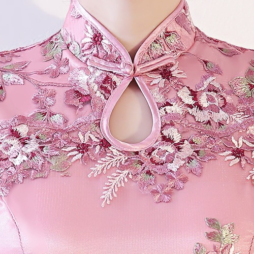 Chinese Dress Qipao for women cheongsam Shanghai long sexy fishtail elegant performance dress