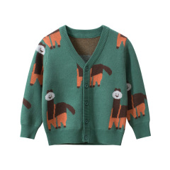 27kids Korean style children's clothing spring new style 2024 wholesale children's sweater cardigan boy jacket one drop shipping