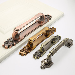 美式滑動穀倉門把手仿古銅明裝大門房門木門對開門拉手復古門把手