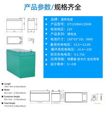 12V Electric Sprayer Pump Solar Light Children's Electric Car 18650 Charging Lithium Battery Pack Wholesale