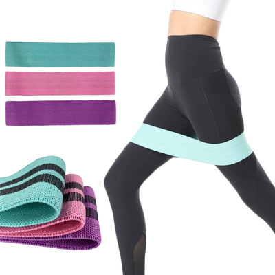 跨境专供弹力圈虐臀圈乳胶防滑翘臀圈健身深蹲腿部阻力瑜伽拉伸带