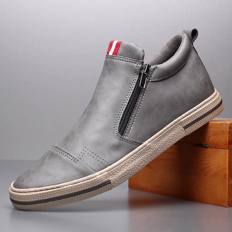 Baoda Autumn and Winter New 20150 High-top Men's Four Seasons Shoes Fashion Youth Board Shoes Fashion Daily