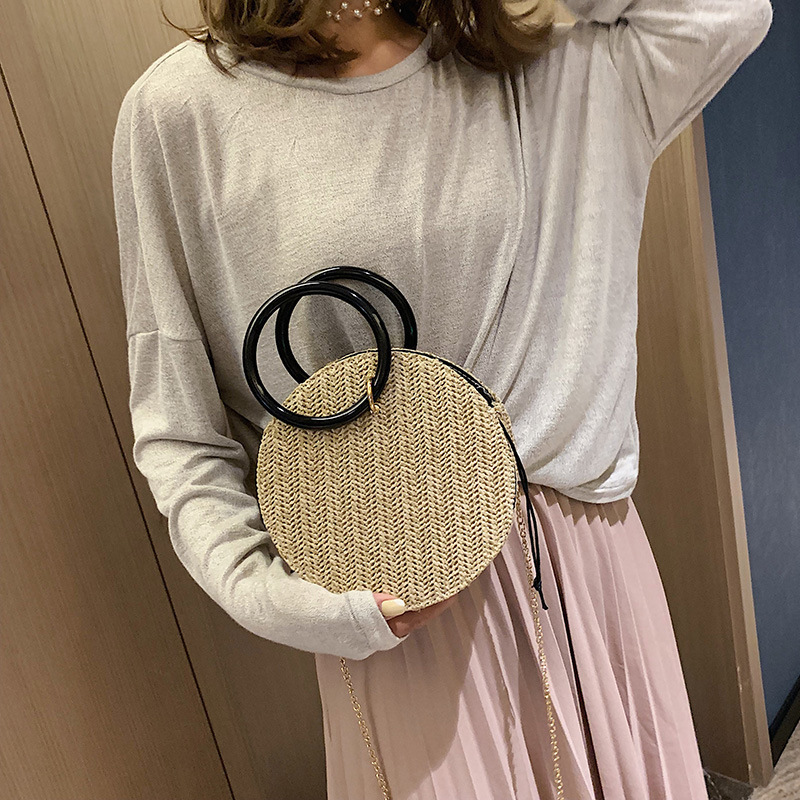 小圓包包女2019冬季新款潮韓版百搭斜挎女包亮片手提迷妳小單肩包