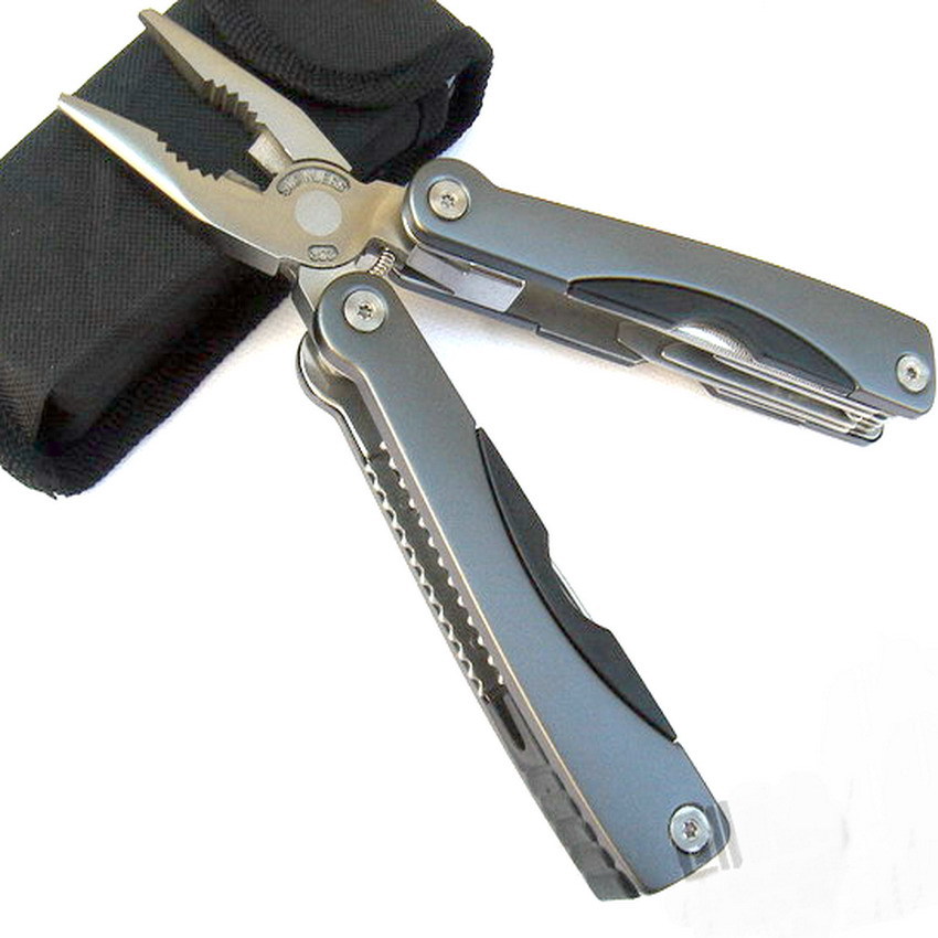 批发大号户外万用工具钳不锈钢折叠钳子AA1多功能礼品钳子五色