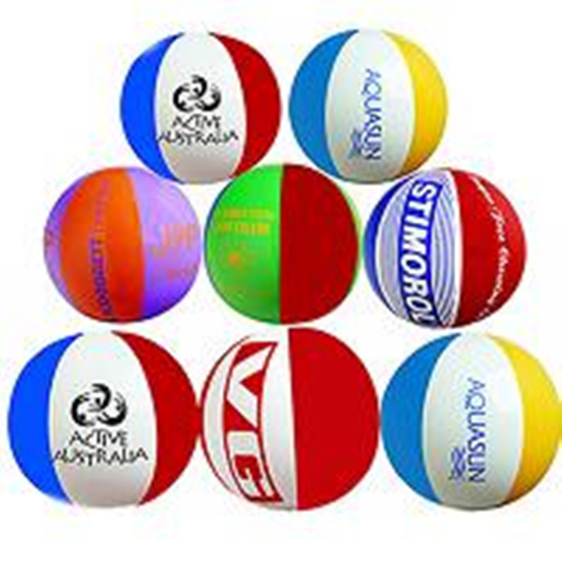 Factory sales 30cm color inflatable ball children's water Ball 6 color beach toy ball beach ball
