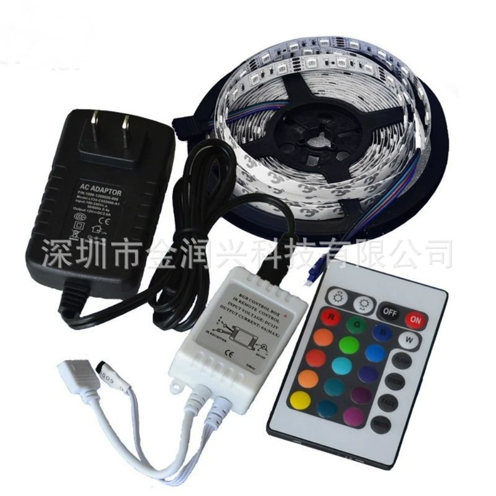 Светодиодная лента 5050LED60 5В RGB, гибкая мягкая подсветка, 30 см