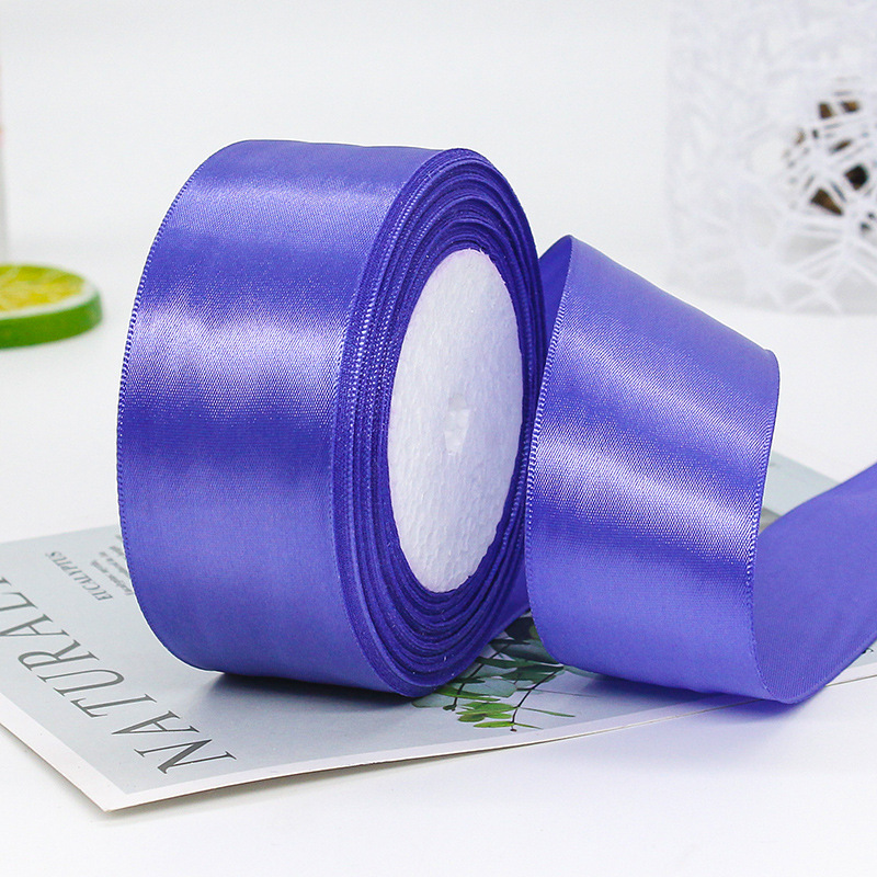 Fábrica al por mayor 4cm cinta de poliéster de un solo lado caja de regalo de flores cinta decorativa cinta de embalaje de regalo cinta