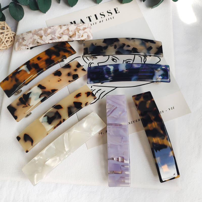 Hair Clip Hair Accessories Type 1 Piece Quantity Women's Simple Style Color Block Acetic Acid Sheets Hair Clip