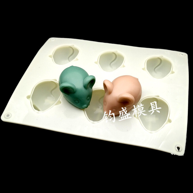 undefined6 Mouse Silicone mold Mousse Little Mouse Handmade Soap mouldundefined