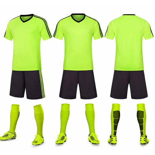 Men's Custom Football Uniform Set Adult Competition Training Team Shirt Sports Children Short Sleeve Baby Team Apparel with Number Printing