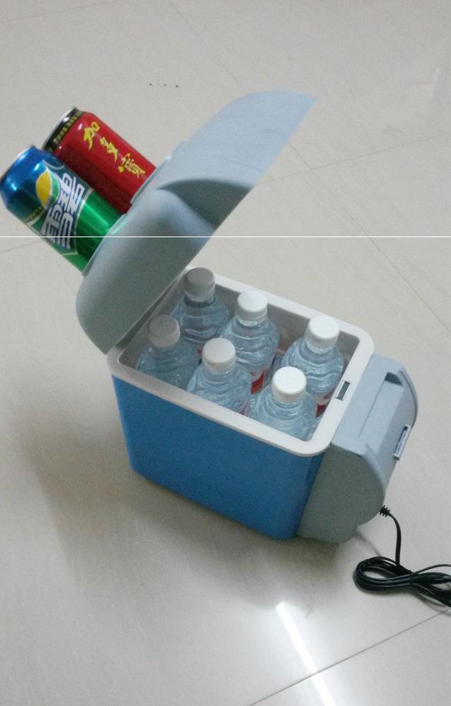 升級款迷妳冷熱兩用車載冰箱 7.5L便攜式帶杯架兩用型冷暖箱便攜