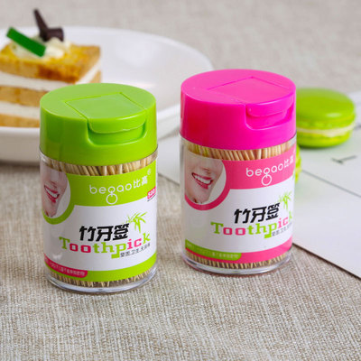 Ratio Toothpick household hotel Restaurant 500 Root Longmen toothpick disposable Toothpick Double head Bamboo fruit Toothpick