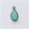 Green retro pendant emerald, internet celebrity