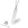 Perfume stainless steel, glossy necklace, fashionable commemorative accessory suitable for men and women, pendant