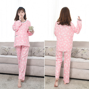 月子服孕妇哺乳睡衣春夏纯棉纱布透气产妇产后4月份5地摊货6薄款7