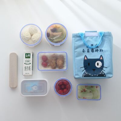 卡通袋子便当包内胆加厚防水防油保温午餐包冬季食品收纳防尘饭盒|ms
