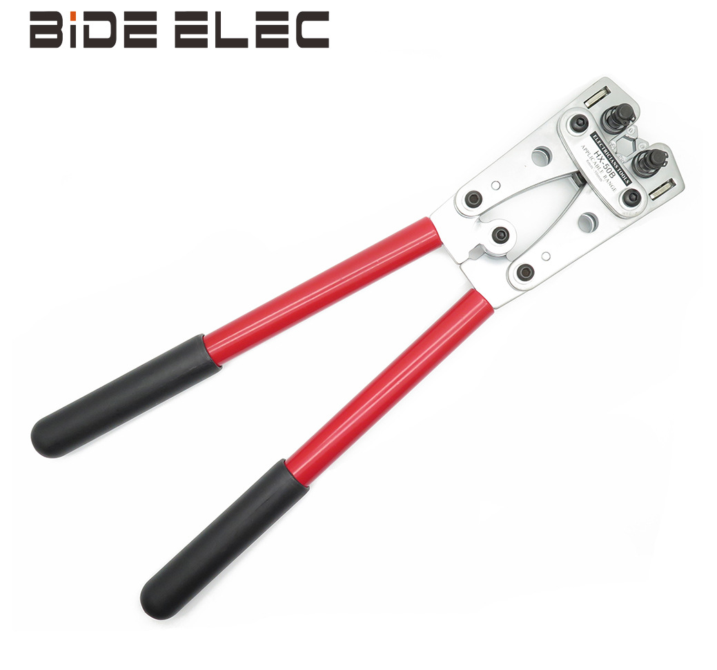 HX-50B压著钳大型SC冷压端子BS标准类型端子压线钳6-50平方