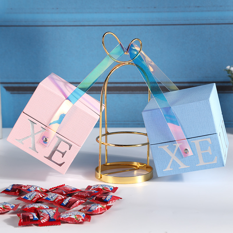 网红喜糖回礼盒手提铆钉设计天地盖礼品包装盒伴手礼创意节日礼物