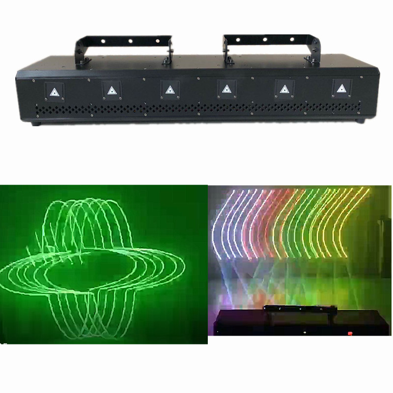 Full color Animation Laser Light SD6 Eye 2W RGB3D Voice control stage pattern Laser laser laser light